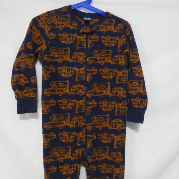 OLD NAVY | 3T | Navy Camper and Trailer All Over Print Onesie *Tear Back Of Leg - Picture 6 of 16